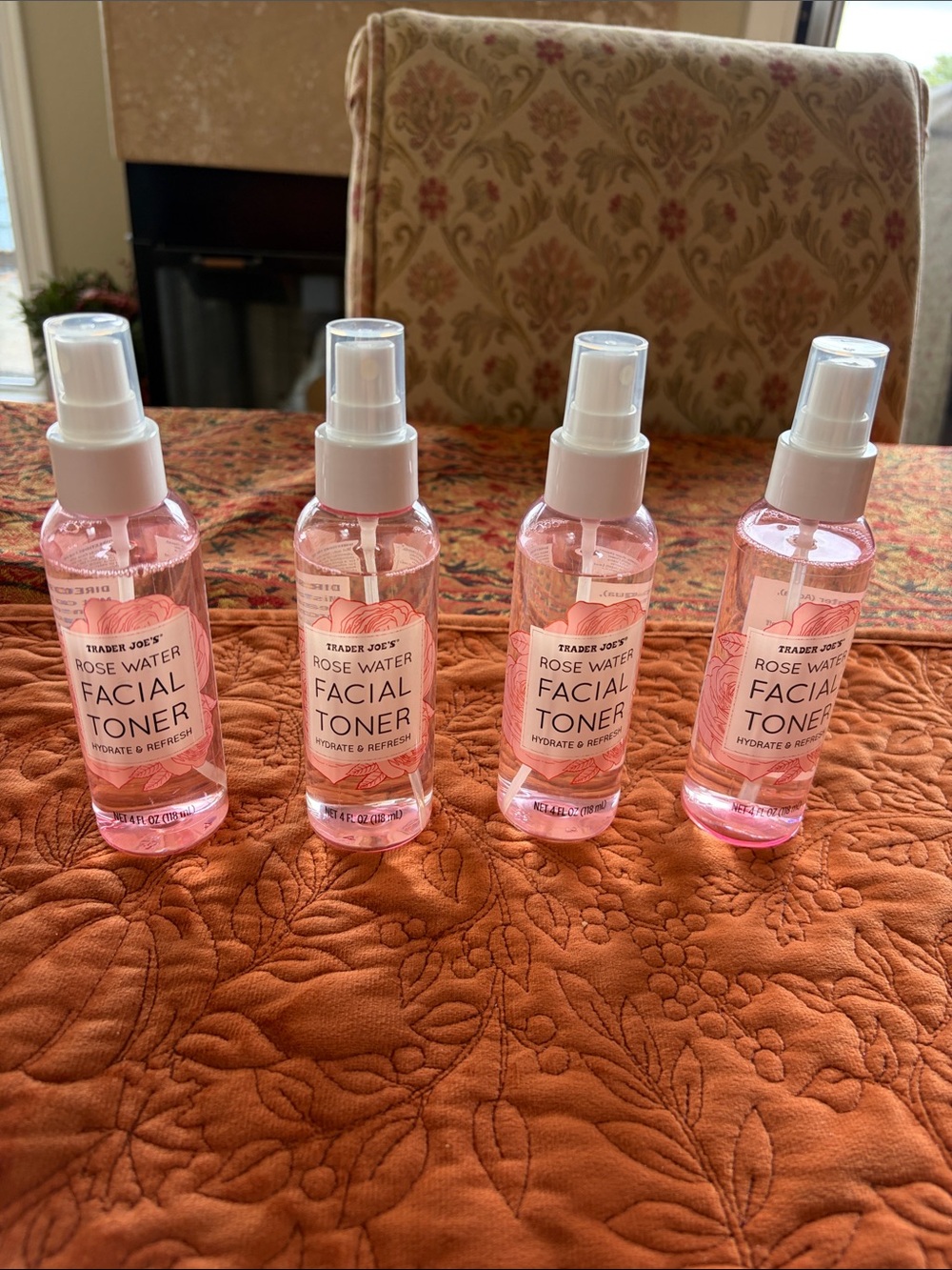 Trader Joe’s Rose Water 4 bottles
